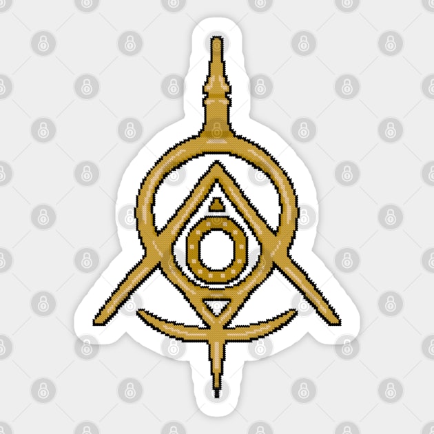 Golden Cultist Symbol Sticker by ZingyStitches